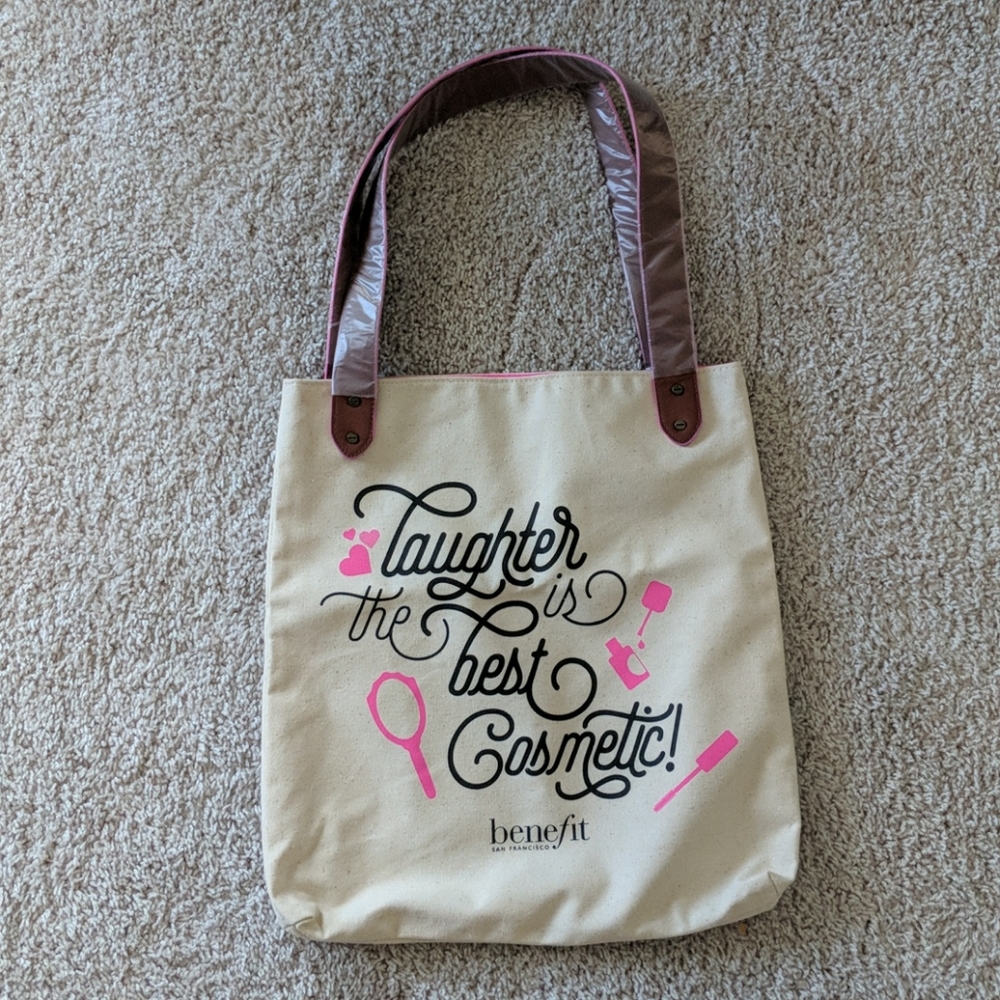 Benefit Cosmetics Reusable Canvas Tote Bag